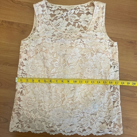DOLCE & GABBANA 2pc lace sleeveless blouse in orange - Picture 15 of 16